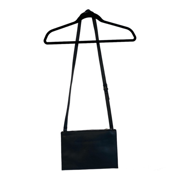 Sam Edelman | Black Vegan Leather Envelope Crossbody Bag - Picture 3 of 16